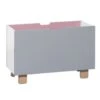 MOMENTO Norvege Coffre A Jouets Rose-Gris Perle