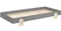 Pack De 4 Lits Empilables Pin Massif Gris Et Bois Clair Ridulo 90x200 Cm -Lexibook Magasin pack de 4 lits empilables pin massif gris et bois clair modulo 90x200 cm 5420070236973 695244