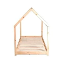 PANDA Lit Enfant Cabane - Style Junior - Bois Pin Massif Naturel - Sommier En Bois épicéa Inclus - L 90 X L 190 Cm -Lexibook Magasin panda lit enfant cabane style junior bois pin massif naturel sommier en bois epicea inclus l 90 x l 190 cm 3514230022376 452552