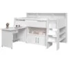 PARISOT Lit Combiné Enfant Avec Bureau Contemporain Décor Blanc - Sommier Inclus -l90 X L200 Cm - DAVE -Lexibook Magasin parisot lit combine enfant avec bureau contemporain decor blanc sommier inclus l90 x l200 cm dave 3480940191568 1110721