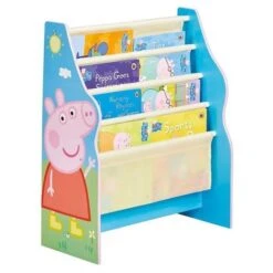 PEPPA PIG - Bibliotheque A Pochettes Pour Enfants - Rangement De Livres Pour Chambre D'enfant