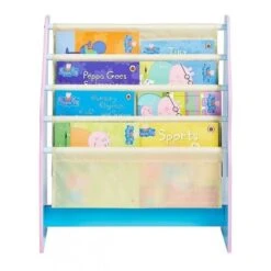PEPPA PIG - Bibliotheque A Pochettes Pour Enfants - Rangement De Livres Pour Chambre D'enfant -Lexibook Magasin peppa pig bibliotheque a pochettes pour enfants rangement de livres pour chambre d enfant 5013138663073 496990