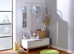 Portant Enfant 1 Tiroir Bois Blanc Et Hêtre Clair Evidence -Lexibook Magasin portant enfant 1 tiroir bois blanc et hetre clair evidence 3700429610022 654960