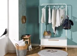 Portant Enfant 1 Tiroir Bois Blanc Et Hêtre Clair Evidence -Lexibook Magasin portant enfant 1 tiroir bois blanc et hetre clair evidence 3700429610022 654962