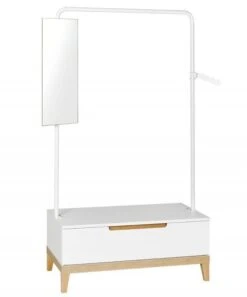 Portant Enfant 1 Tiroir Bois Blanc Et Hêtre Clair Evidence -Lexibook Magasin portant enfant 1 tiroir bois blanc et hetre clair evidence 3700429610022 654965