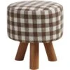 Pouf Rond Enfant Tissu Marron Et Pieds Hêtre Kaidi - Lot De 2 -Lexibook Magasin pouf rond enfant tissu marron et pieds hetre khalida lot de 2 3248111300979 413776