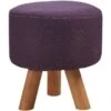 Pouf Rond Enfant Tissu Violet Et Pieds Hêtre Kaidi - Lot De 2 -Lexibook Magasin pouf rond enfant tissu violet et pieds hetre khalida lot de 2 3248111300719 413766