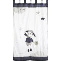 Rideau Brodé à Pattes Merlin