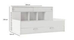 Ferrari Lit Gigogne Enfant Contemporain Blanc Perle + Tete De Lit étageres Intégrées - L 90 X L 200 Cm -Lexibook Magasin sherwood lit gigogne enfant contemporain blanc perle tete de lit etageres integrees l 90 x l 200 cm 3397704070116 594495