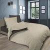 SOLEIL D'OCRE Parure De Lit Bicolore - Coton Lavé - 240 X 290 Cm - Lin Et Taupe -Lexibook Magasin soleil d ocre parure de lit bicolore coton lave 240 x 290 cm lin et taupe 3615432426983 461780