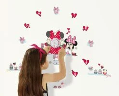 Stickers Horloge Minnie Mouse
