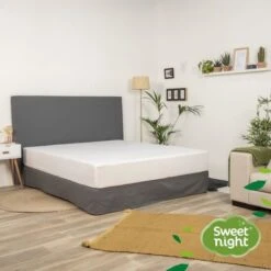 SWEET NIGHT Protege Matelas Imperméable Anti-acariens Traitement Végétal Greenfirst - 180 X 200 Cm - Blanc -Lexibook Magasin sweet night protege matelas impermeable anti acariens traitement vegetal greenfirst 180 x 200 cm blanc 3377720104729 759833