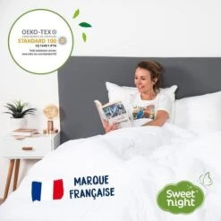 SWEET NIGHT Protege Matelas Imperméable Anti-acariens Traitement Végétal Greenfirst - 180 X 200 Cm - Blanc -Lexibook Magasin sweet night protege matelas impermeable anti acariens traitement vegetal greenfirst 180 x 200 cm blanc 3377720104729 759836