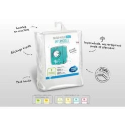 SWEETNIGHT Protege-matelas Imperméable AXEL 180x200 Cm - Blanc -Lexibook Magasin sweetnight protege matelas impermeable axel 180x200 cm blanc 3377720102404 565271