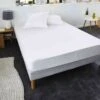 SWEETNIGHT Protege-matelas TOP PRIX 160x200 Cm - Blanc