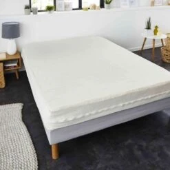 SWEETNIGHT Rénove-matelas Housse Intégrale ANDREA 180x200 Cm - Blanc