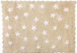 Tapis 100% Coton étoiles Terre 120x160