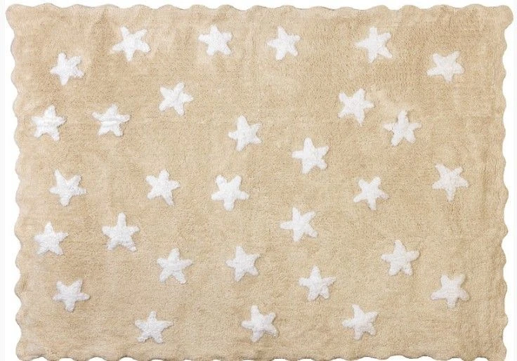 Tapis 100% Coton étoiles Terre 120x160 3 Tapis 100% Coton étoiles Terre 120x160