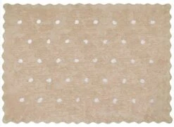 Tapis 100% Coton Pois Terre 120x160