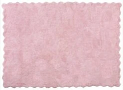 Tapis 100% Coton Uni Rose 120x160