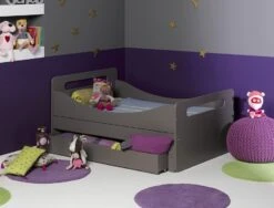 Tiroir De Lit Gigogne Enfant Taupe Junior Provence 190 Cm -Lexibook Magasin tiroir de lit gigogne enfant taupe junior provence 190 cm 216444