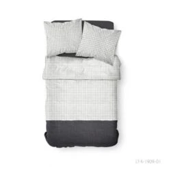 TODAY Parure De Couette 100 % Coton 220x240cm SUNSHINE #3.55 - Noir Et Blanc