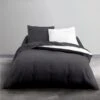 TODAY Parure De Lit Coton 1 Personne - 140x200 Cm - Bicolore Gris Et Blanc Yaël -Lexibook Magasin today parure de lit coton 1 personne 140x200 cm bicolore gris et blanc yael 3574641152468 1026909