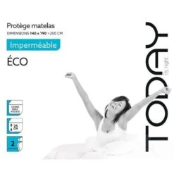 TODAY Protege Matelas / Alese Imperméable Eco 140x190/200cm - 100% Polyester